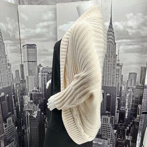 Daisy Fuentes Ivory Dolman Sleeve Wrap Cardigan Sweater XL